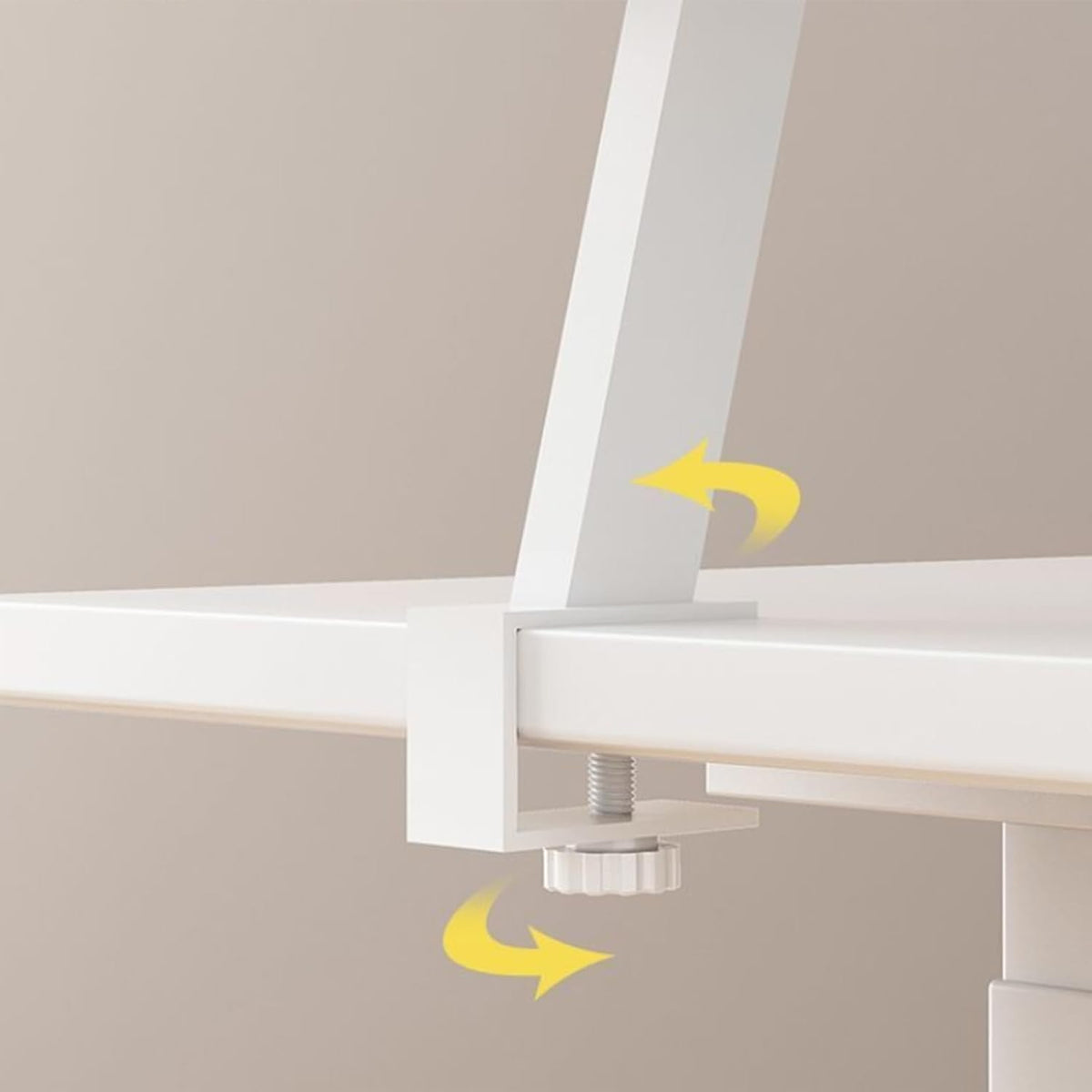 Clamp On Desk Shelf 23.6x7.8 in Floating Desk Desk Shelf