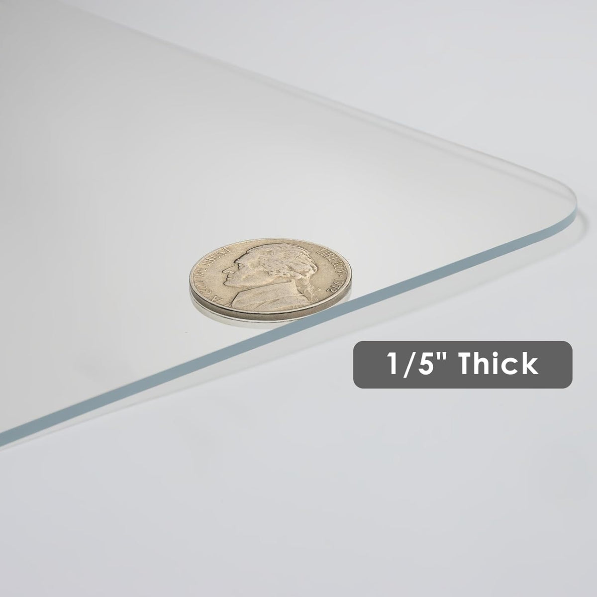 Kuyal 1/5" Thick Office Chair Mat, Heavy Duty Hard Computer Chair Mat