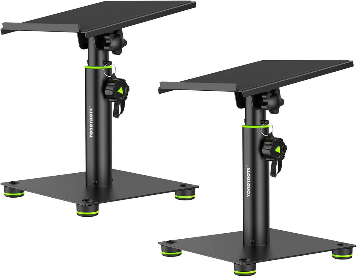 Vondynote Desk Studio Monitor Stands 11"-16" Monitor Speaker Stands 12°Tilt