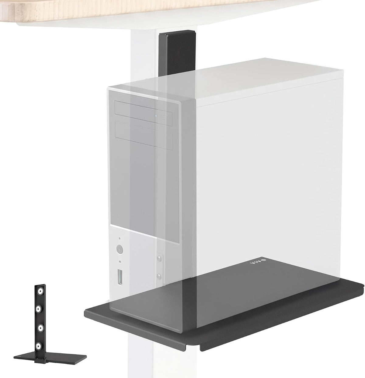 VIVO Black Magnetic 16 x 9 in Shelf, MOUNT-MAGSF16