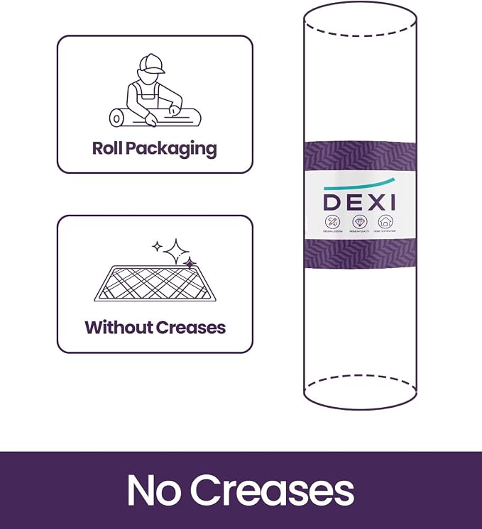 DEXI Ultra Thin Door Mat Indoor Entrance 35x56, Non Slip Rubber Backed Entryway