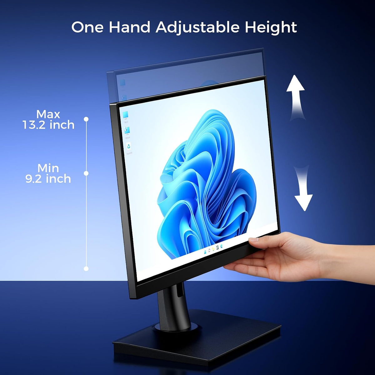 Single VESA Monitor Stand for Monitor Weight 7.7-11lb, 24-27″