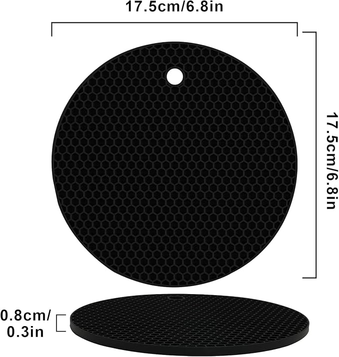 4 Pack Silicone Trivets for Hot Pots and Pans, Pot Holders Hot Pads, Non-Slip &