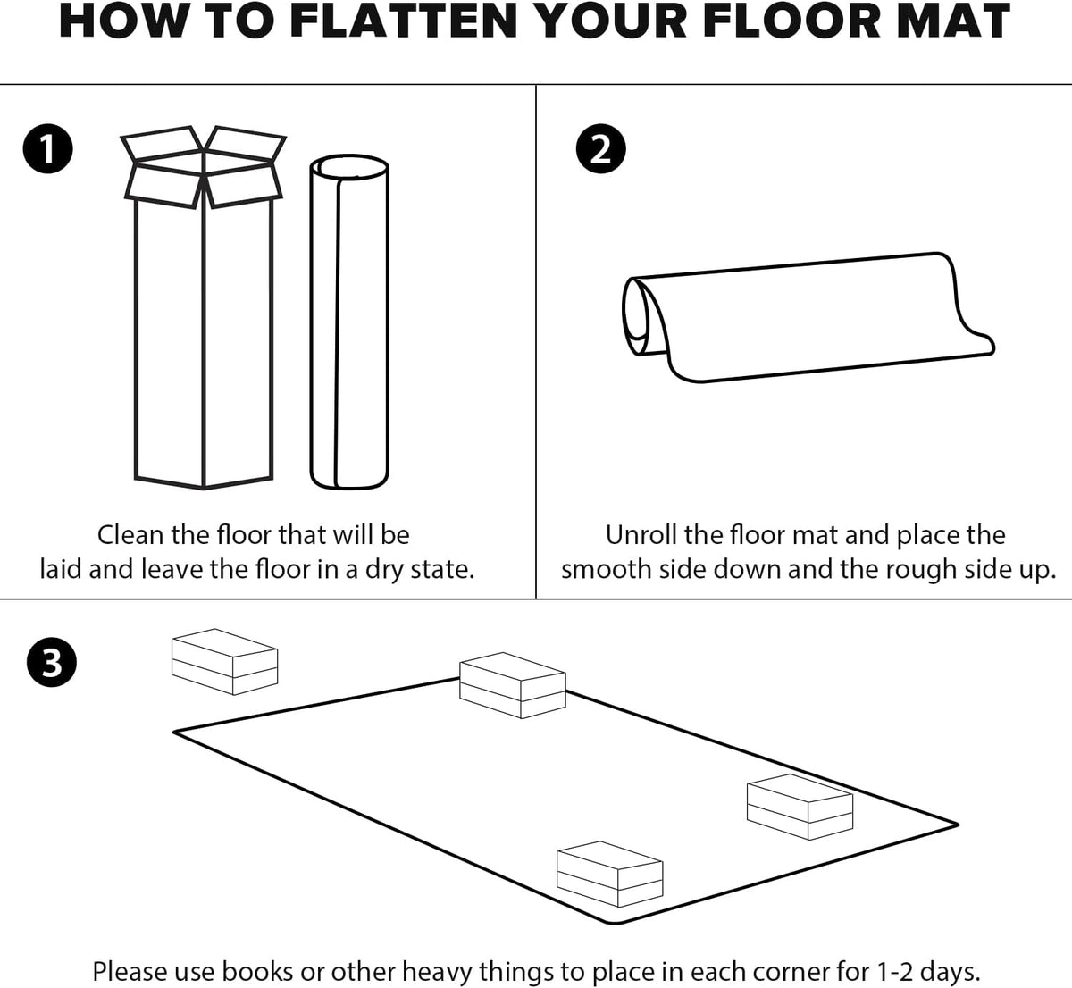 Floor Mats for Home, 8'×10' Clear Durable Non-Slip Area Rug for Dining Room