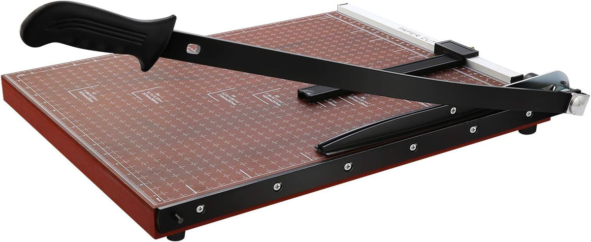 A2-B7 Paper Trimmer Paper Cutter Heavy Duty Trimmer Gridded Paper Photo Guillotine Craft Machine 18 inch Cut Length 12 Sheets Capacity for Office Home Use