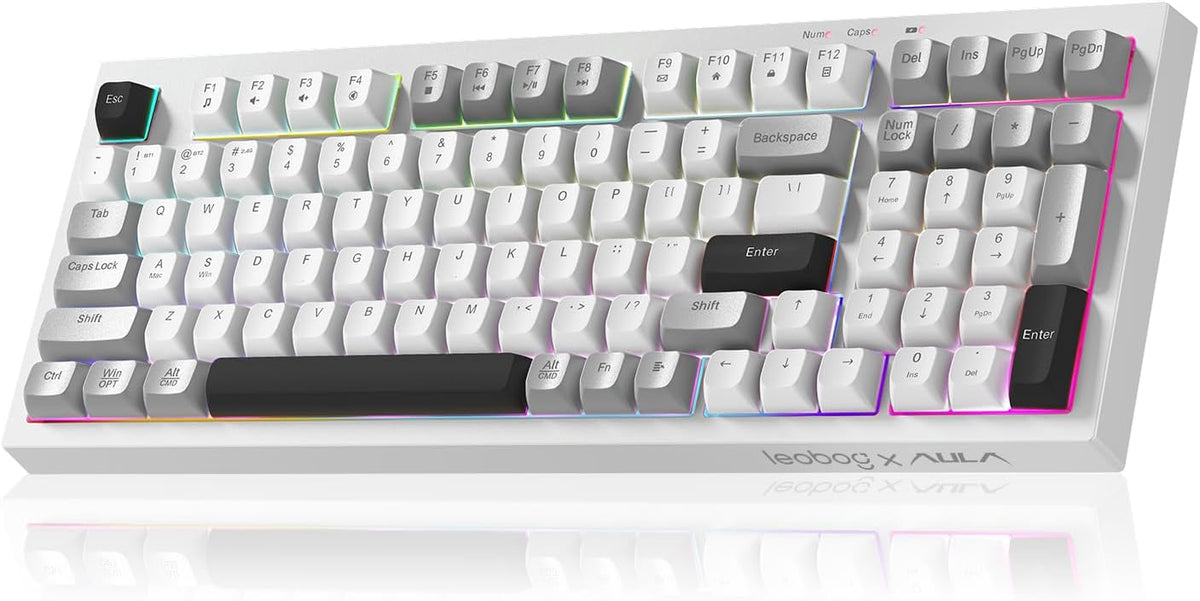 LEOBOG x Aula Wireless Keyboard 98 Keys Membrane Computer Keyboards