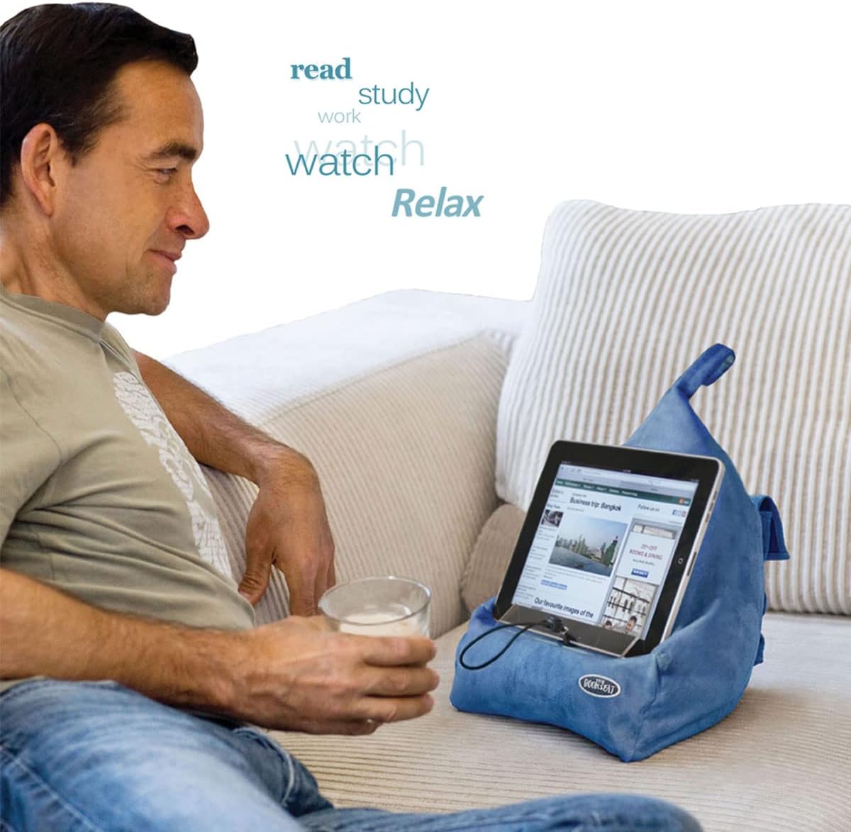 The Book Seat - The Most Comfortable Way to Read, Hands Free! - Earth Brown