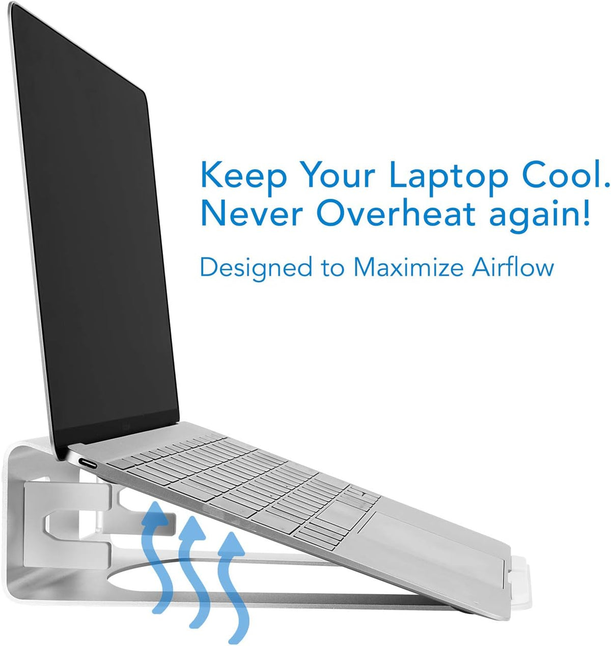 Mount-It! Vertical Laptop Holder for Desk, 2-in-1 Aluminum Laptop Stand
