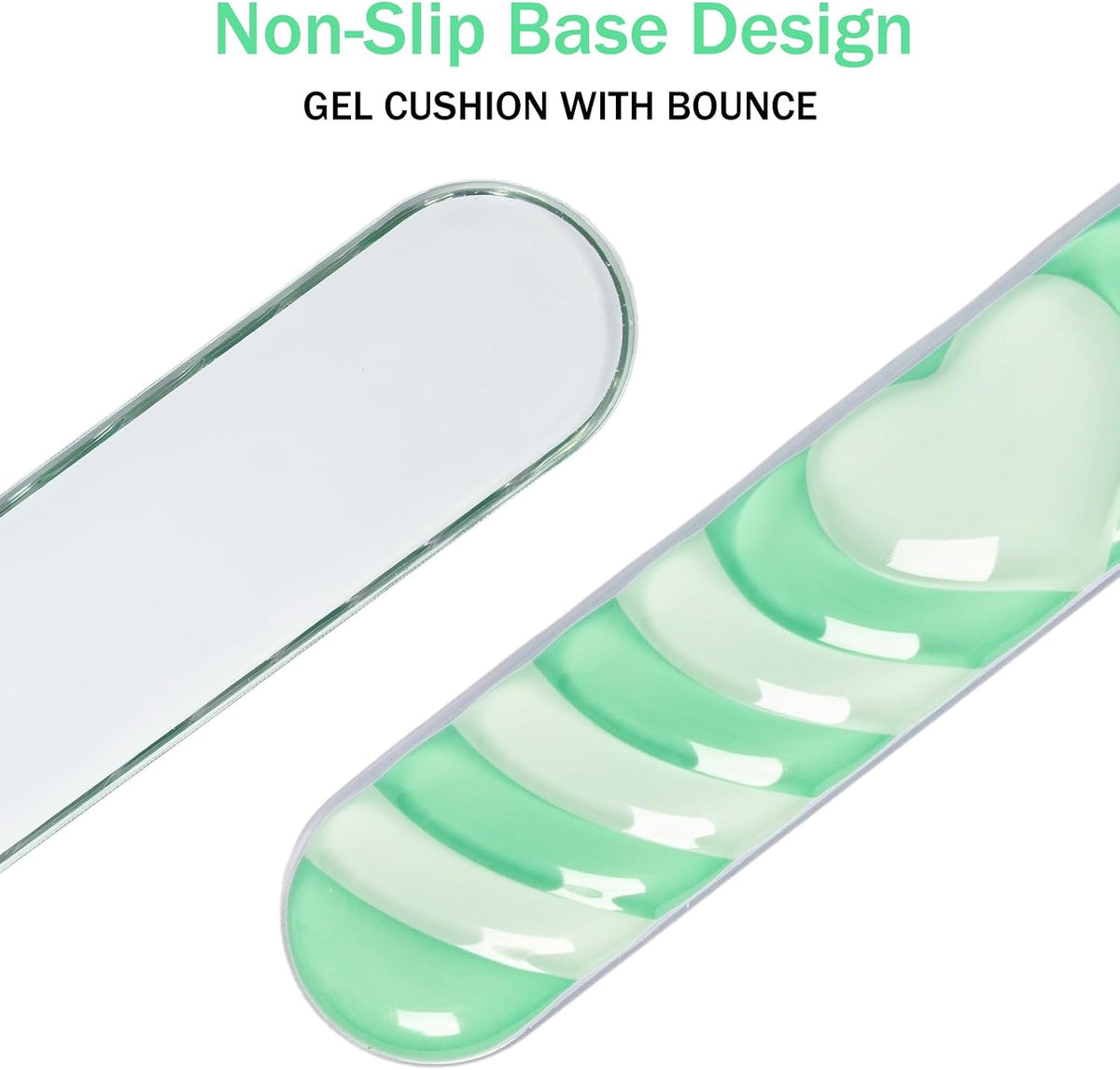 L-SPOUTTO Green Cute Ergonomic Gel Wrist Rest for Mouse and Keyboard
