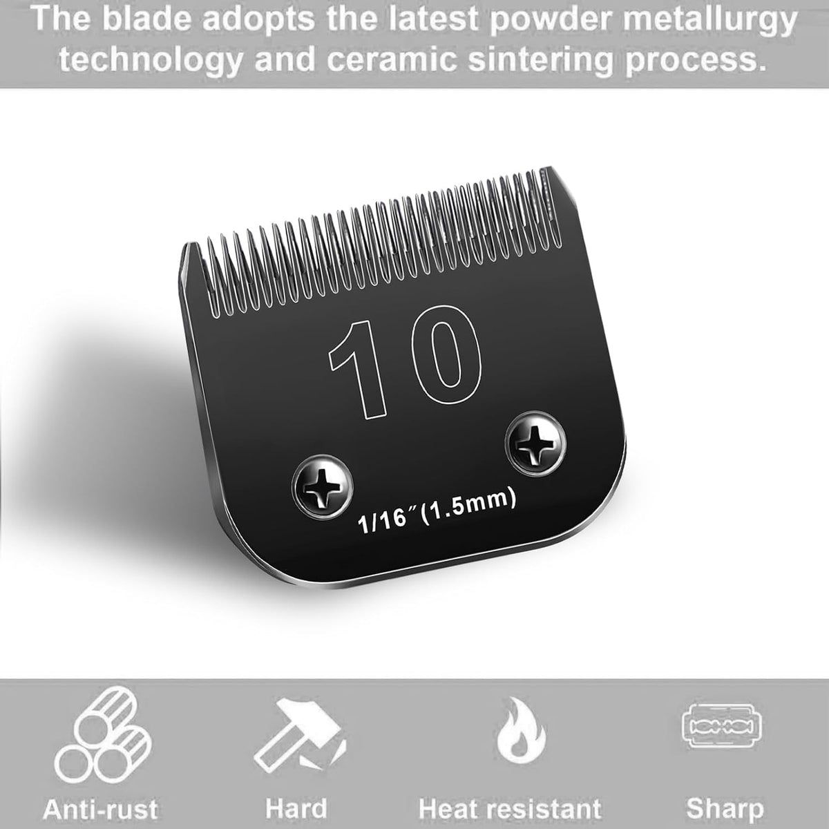 7pack Dog Grooming Blades Compatible with Andis/Wahl KM10 Series