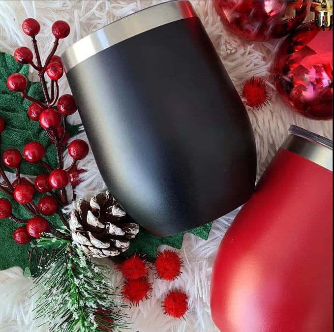 CHILLOUT LIFE 12 oz Stainless Steel Wine Tumbler