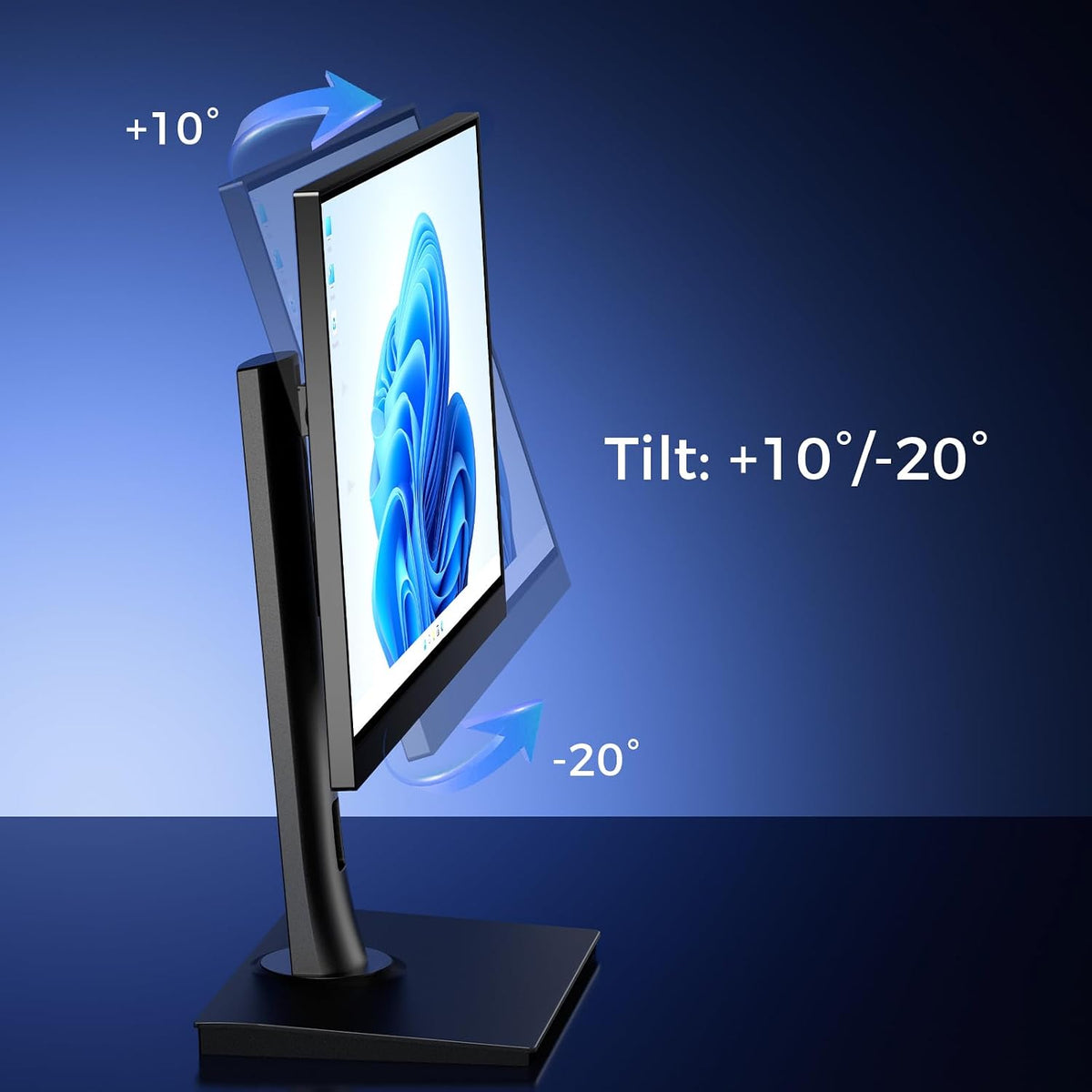 Single VESA Monitor Stand for Monitor Weight 7.7-11lb, 24-27″