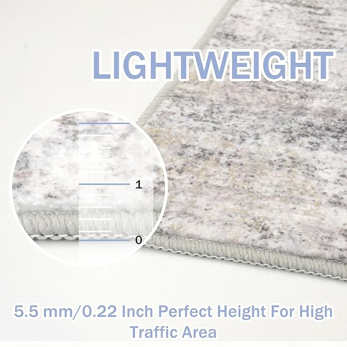 IOHOUZE Abstract Area Rugs 8x10 Ft Washable Large Rugs