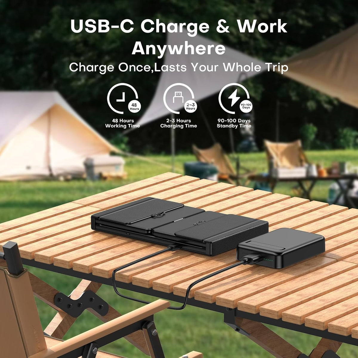 OMOTON Bluetooth Foldable Keyboard with Trackpad for iPadOS/Windows/Android