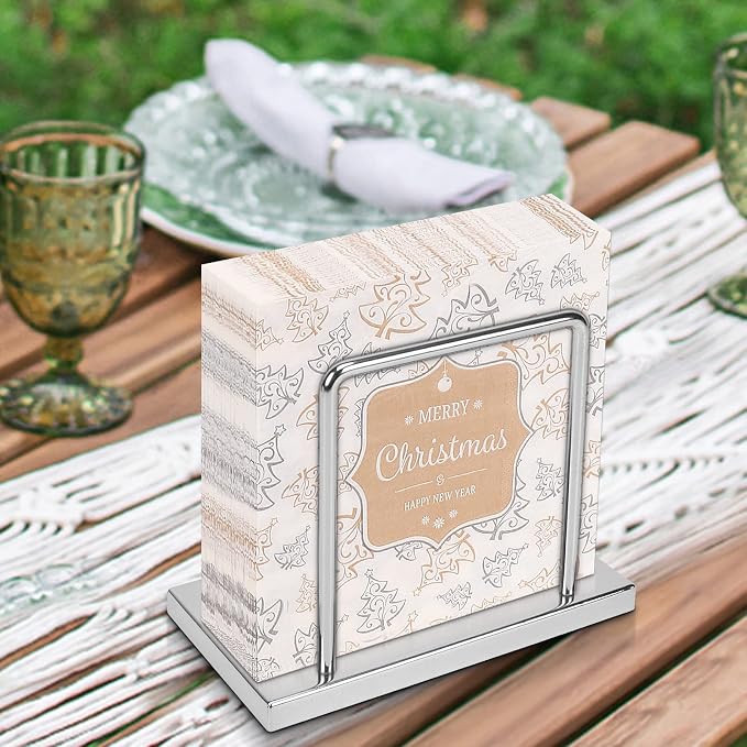 Livabber Napkin Holder, Metal Napkin Storage Modern Freestanding Tissue Paper