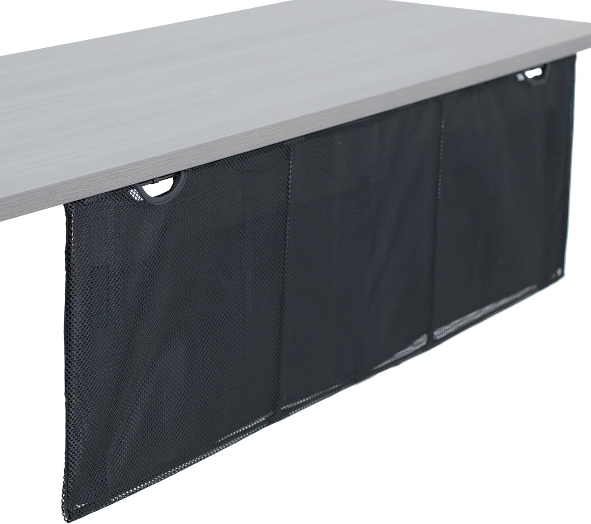 VIVO Black Under Desk 48 in Cable Management Sleeve, DESK-SKIRT-48