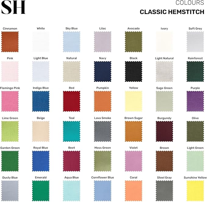 Solino Home Linen Soft Grey Table Runner 36 Inches - Classic Hemstitch, 100% Pure Linen Coffee Table Runner 14 x 36 Inch Ideal for Dresser Tables - Fall, Autumn, Halloween, Thanksgiving, Christmas