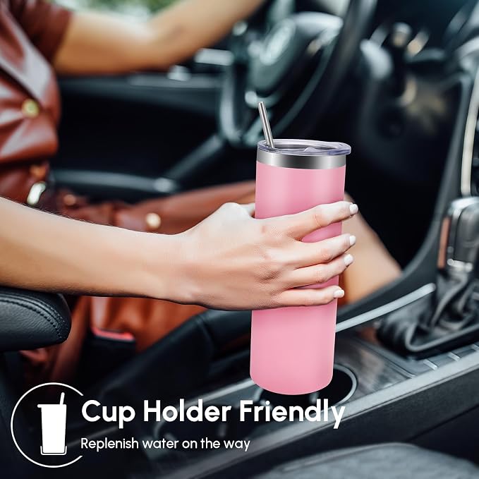Volhoply 12 Pack Skinny Tumblers