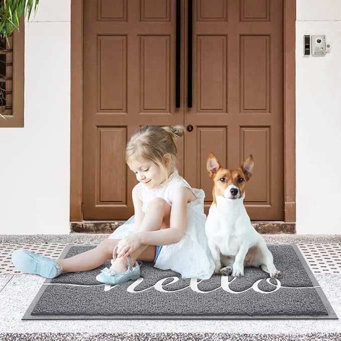 CozyBounty Door Mat Hello Mats Outdoor Indoor Non-Slip Doormat