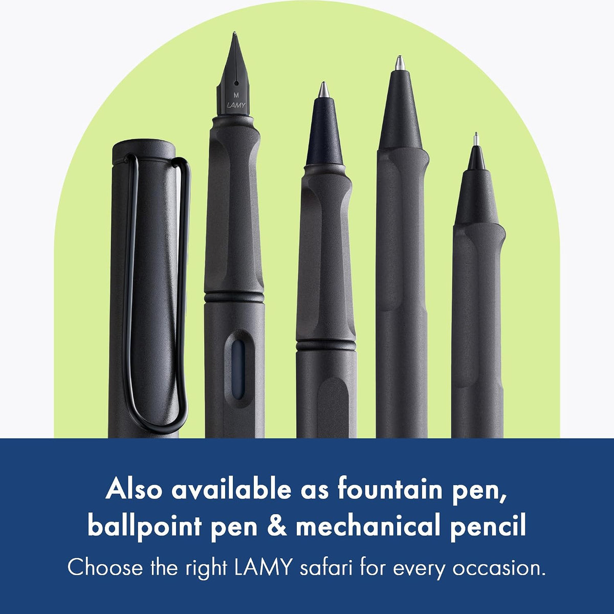 Lamy safari umbra - Rollerball Pen with ergonomic grip & line width M - for pleasant long writing - made of robust ASA plastic - including rollerball refill M 63 in blue