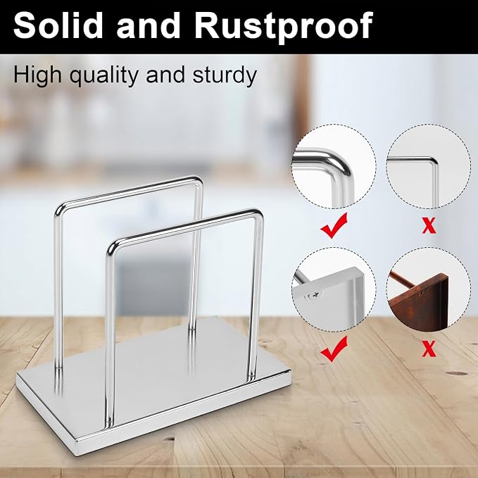 Livabber Napkin Holder, Metal Napkin Storage Modern Freestanding Tissue Paper