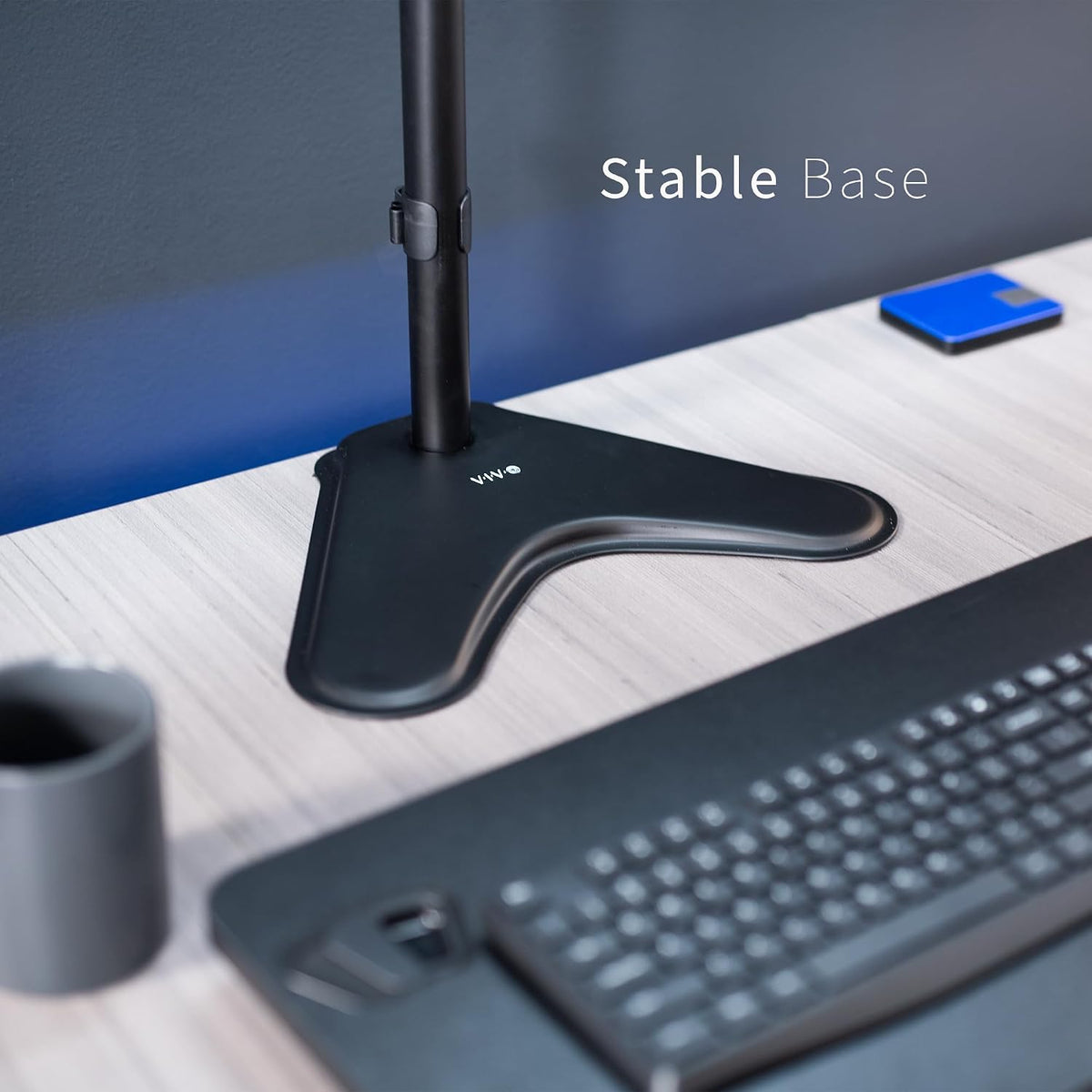 VIVO Single Monitor Desk Stand for 13 to 27 inch Screens, STAND-V011H
