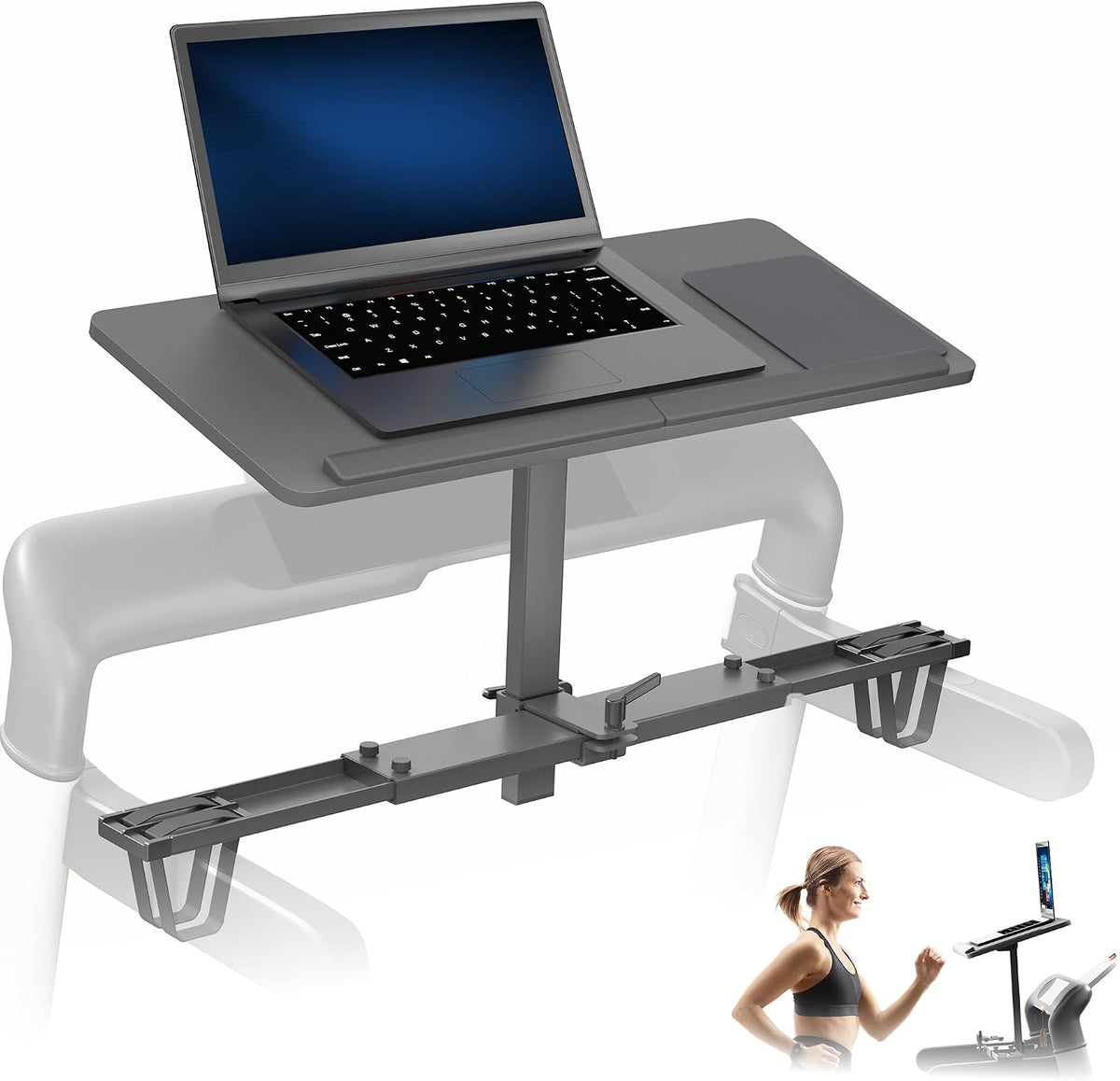 VIVO Black Universal Wooden Laptop Treadmill Desk, Stand-TDML4