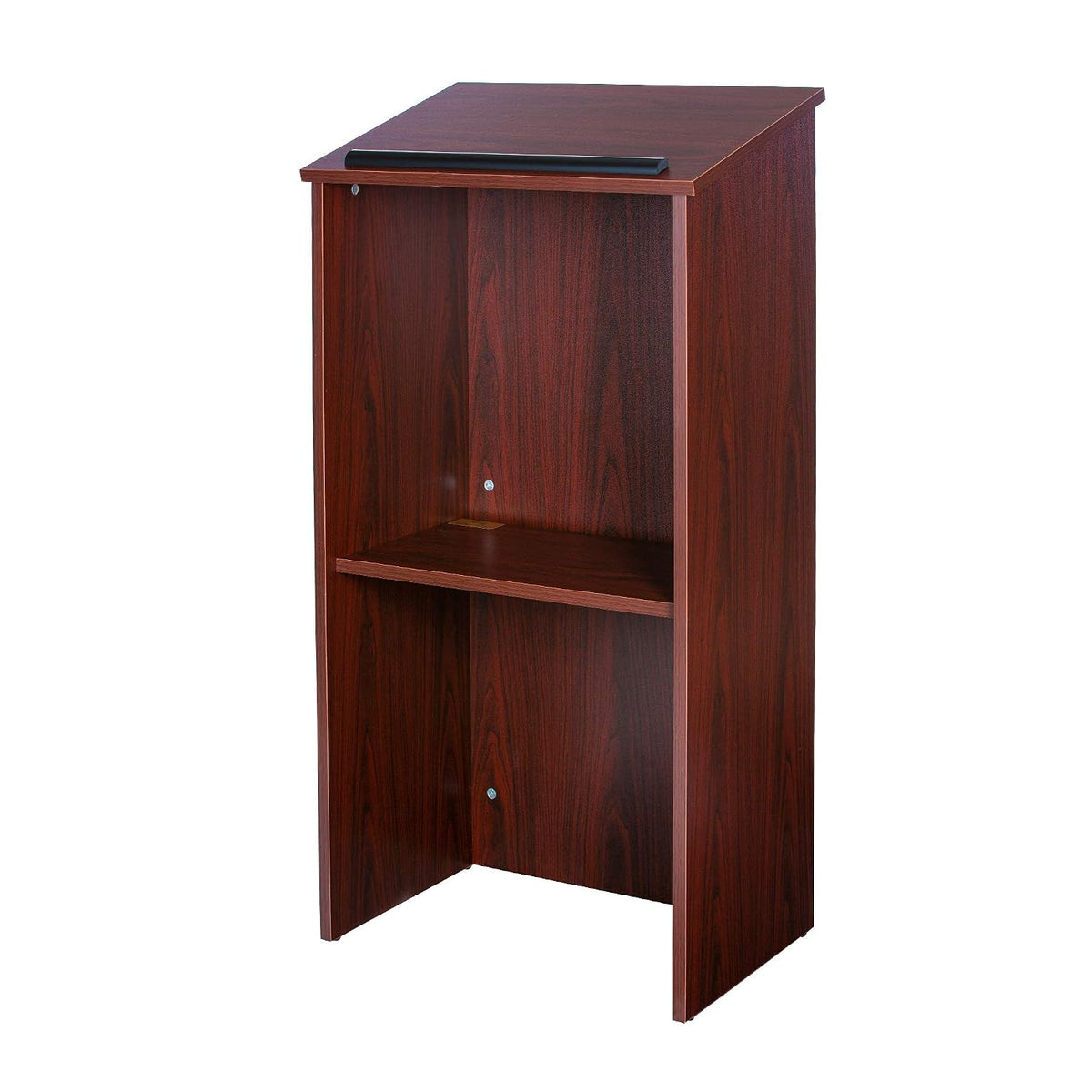 OEF Furnishings CoreEssential Series Commercial-Grade Floor-Standing Lectern (Mahogany)