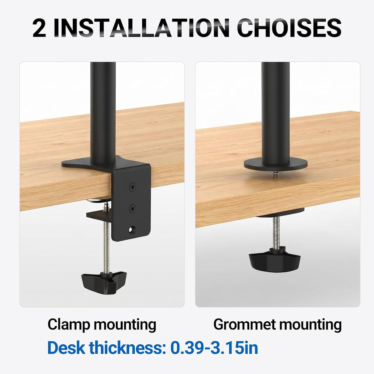 GRIFEMA Monitor Mount for 13-32 in, Dual Monitor Arm, Up to 19.8 Lbs Each