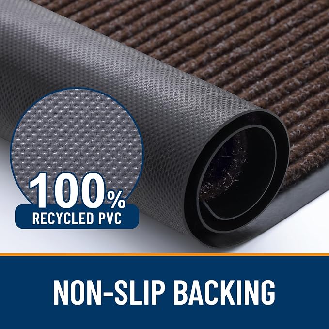 OLANLY Front Door Mat Indoor Outdoor Entrance, Waterproof Heavy Duty Doormat