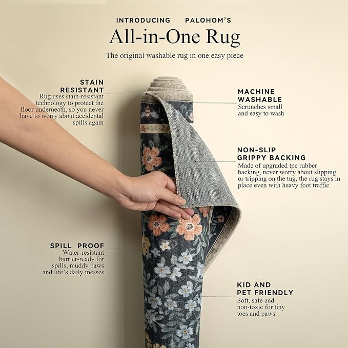 Washable Kitchen Rug Runners for Hallways: 2'x6' Entryway Rug