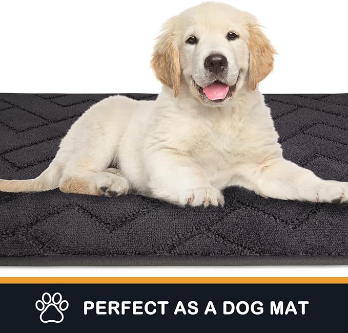 PURRUGS Dirt Trapping Door Mat 24" x 84", Non-Slip Machine Washable Entry Rug