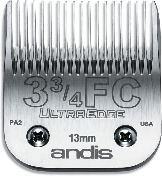 Andis 64135 UltraEdge Detachable Blade, Size 3-3/4FC, 1/2in Cut, Chrome
