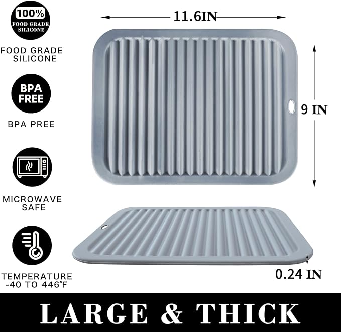 4 PCS Silicone Trivet for Hot Dishes, Hot Pads Trivets Mat for Hot Pots and Pans