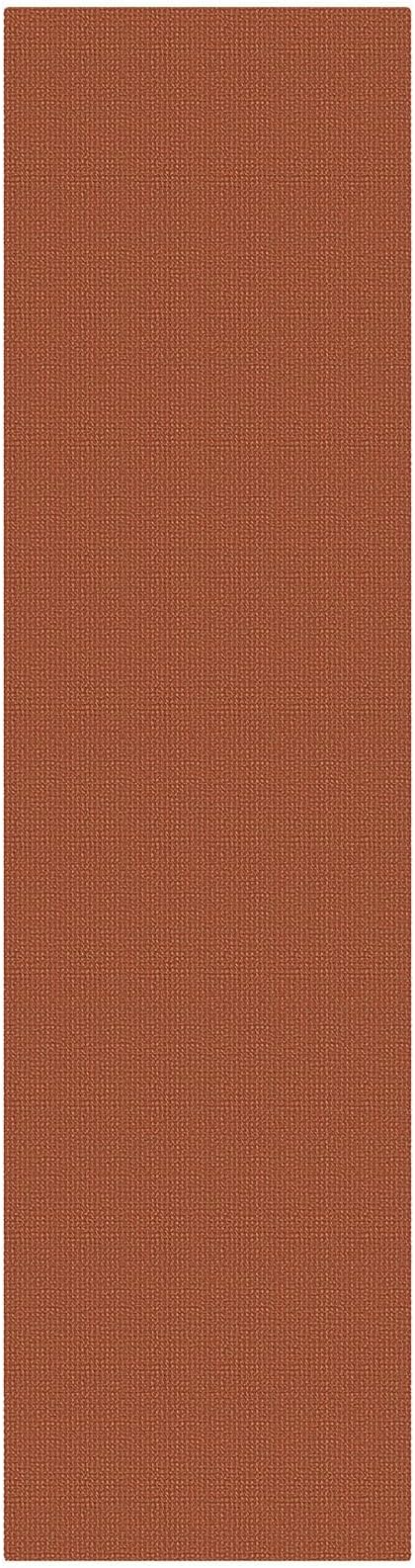 KOZYFLY Orange Runners Rugs for Hallway 2.5'x10', Washable Runner Rug, Woven