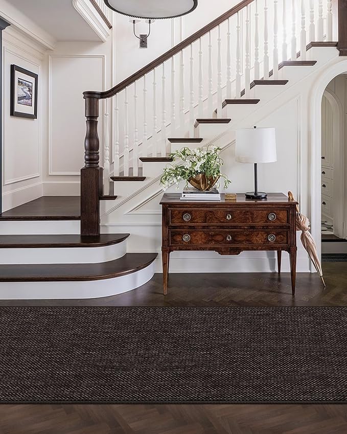 Color&Geometry Door Mat 2'2"x7'11" Runner Rug