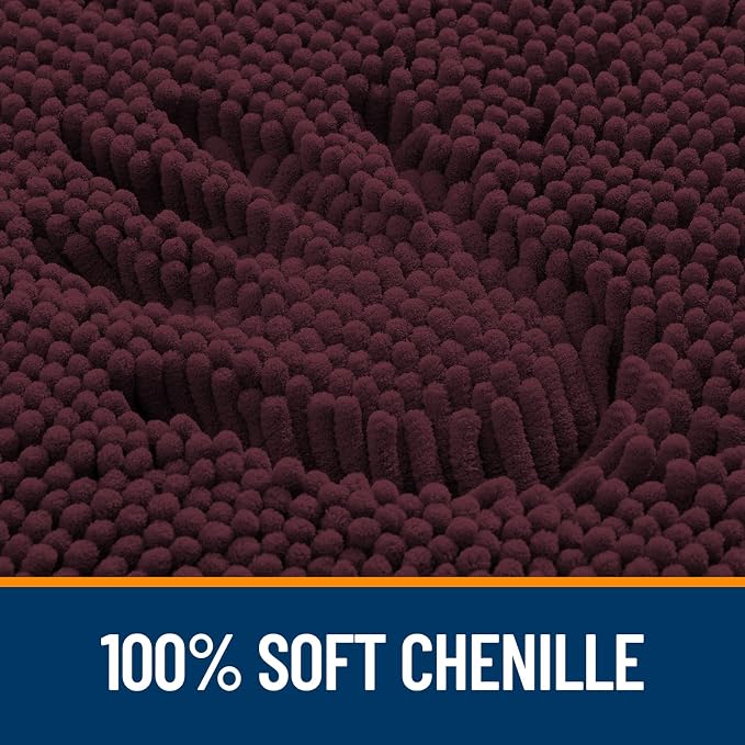 OLANLY Large Bathroom Rugs 50x30, Extra Soft Absorbent Chenille Bath Rugs