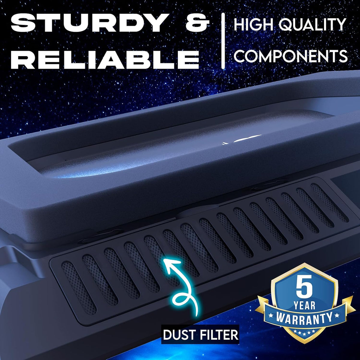 Everest Plus Laptop Cooling Pad, Turbo-Fan Up to 6300 RPM, USB DC 2 Modes