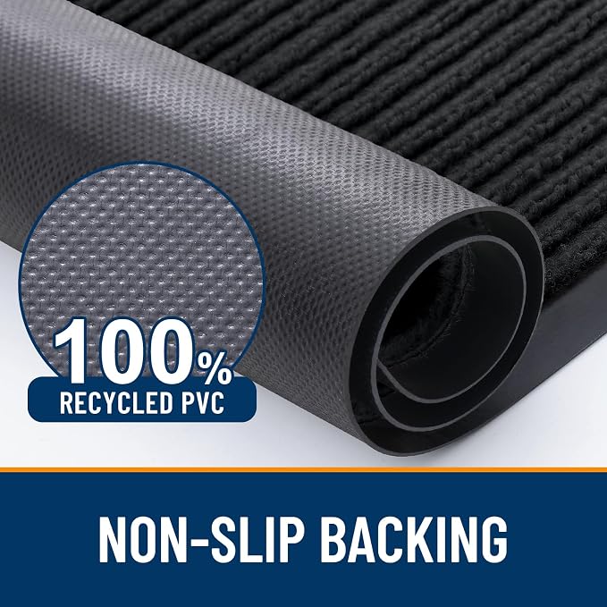 OLANLY Front Door Mat Indoor Outdoor Entrance, Waterproof Heavy Duty Doormat