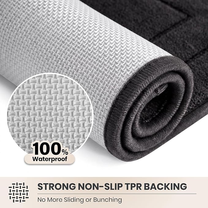 PURRUGS Dirt Trapping Door Mat 24" x 35.5", Non-Slip/Skid Machine Washable