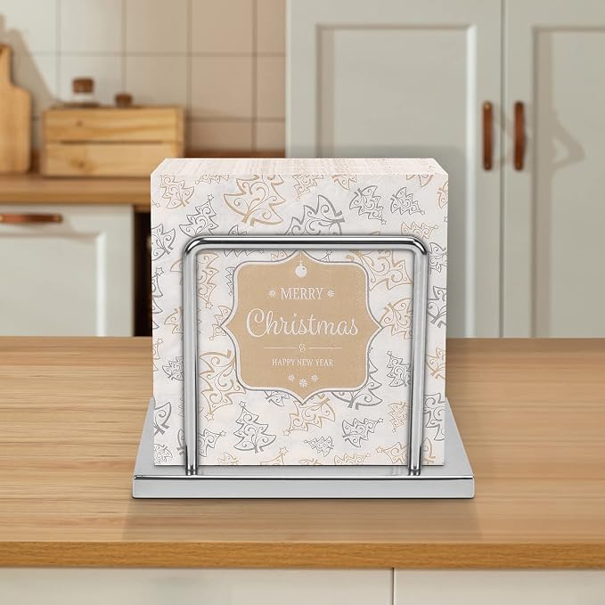 Livabber Napkin Holder, Metal Napkin Storage Modern Freestanding Tissue Paper