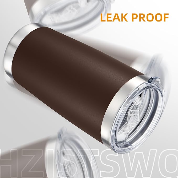 20oz Tumbler Bulk with Lid Stainless Steel Tumblers, 6 Pack | Leak Proof Lid