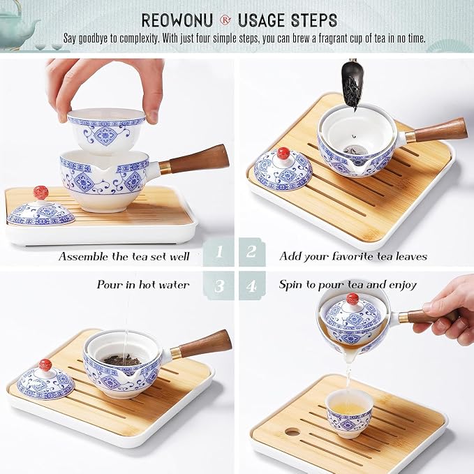 Chinese Tea Set Gongfu Tea set, Portable Teapot Set