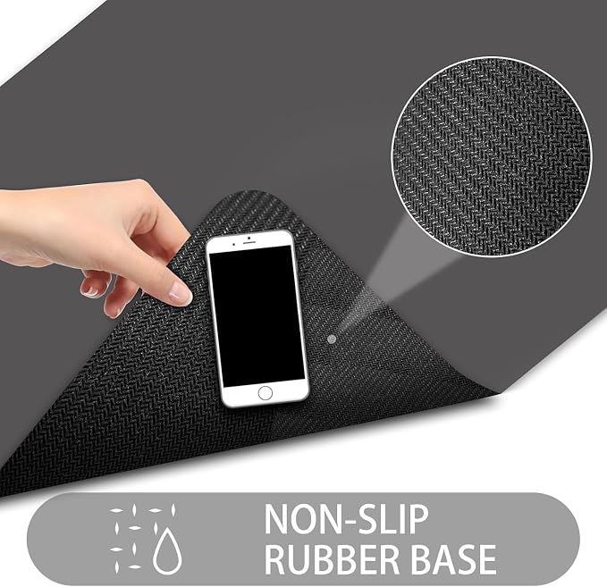 Ultra Thin Door Mat Indoor Entrance, 1/10 in Thin Door Mats