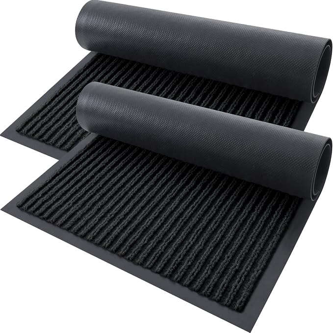 OLANLY Front Door Mat Indoor Outdoor Entrance, Waterproof Heavy Duty Doormat