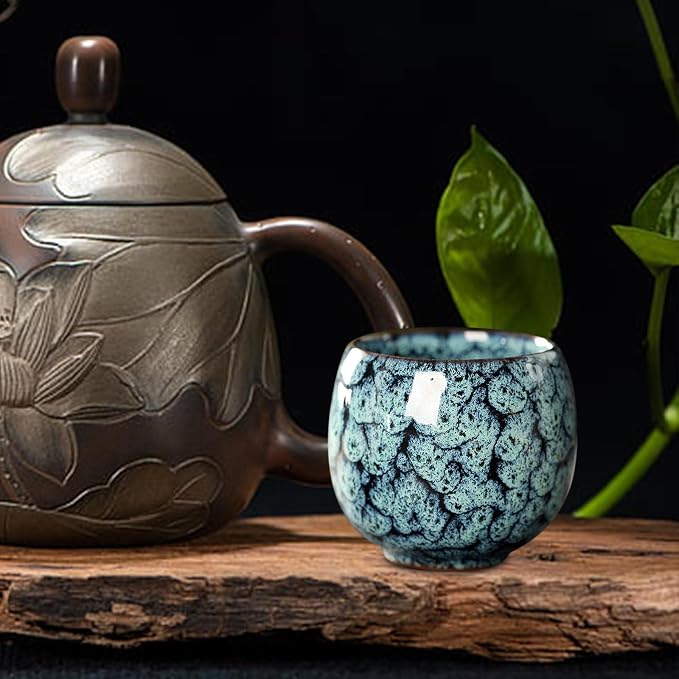 5X Ceramic Mug Chinese Kung Fu Coffee Cup Infuser Teacup Handmade Handleless