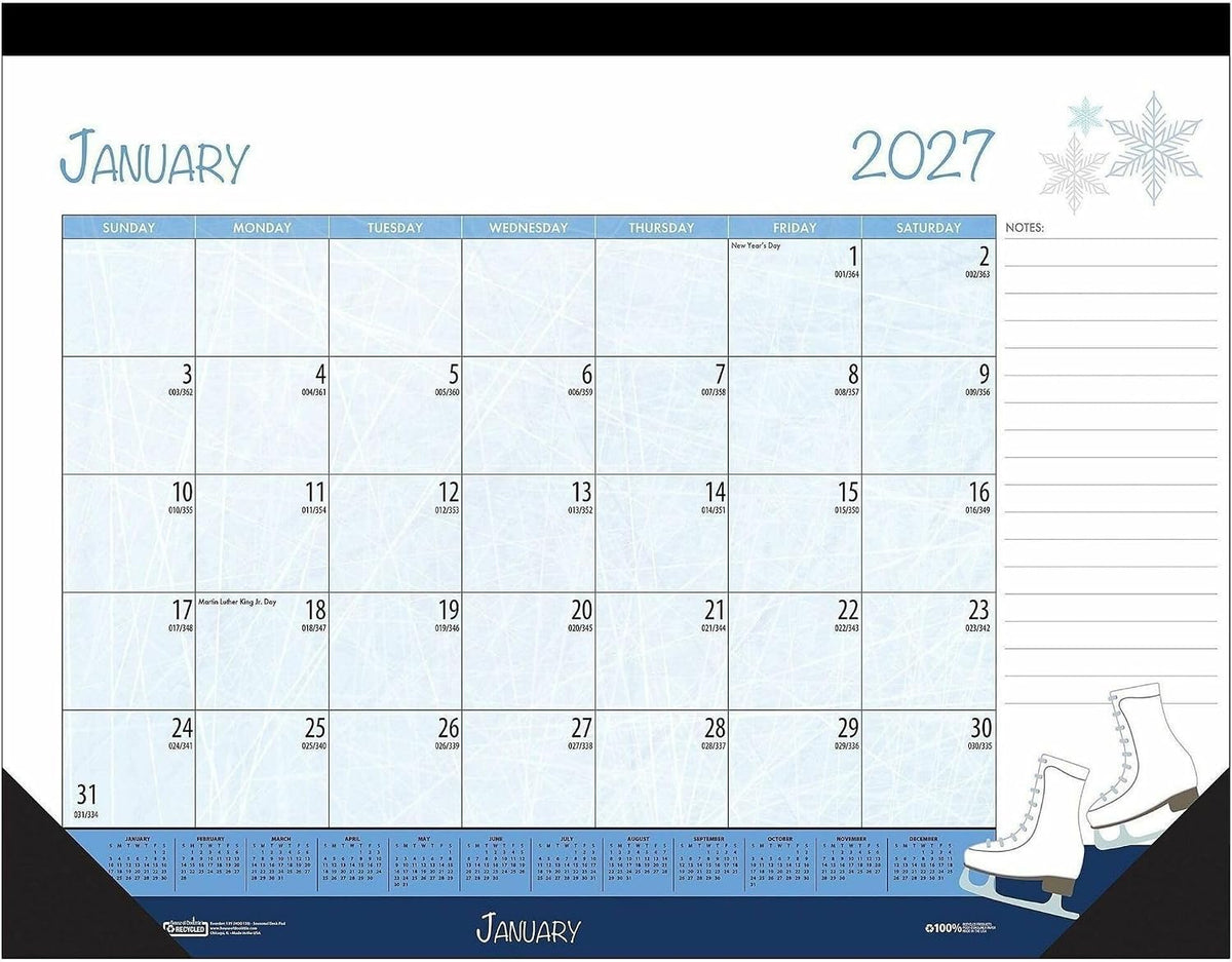 House of Doolittle 2023 Monthly Desk Pad Calendar, Seasonal, 22 x 17 inches, January - December (HOD139-23)