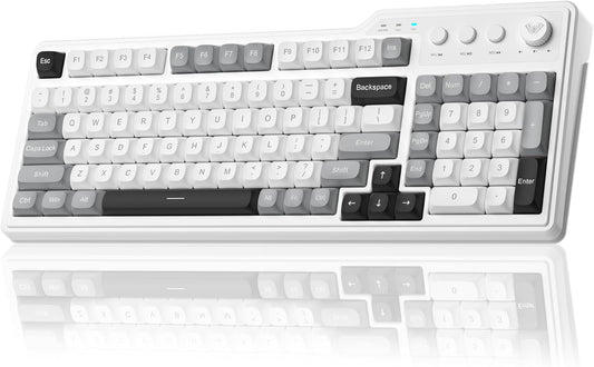 Aula F3099 Wireless Gaming Computer Keyboard with Number Pad & Knob