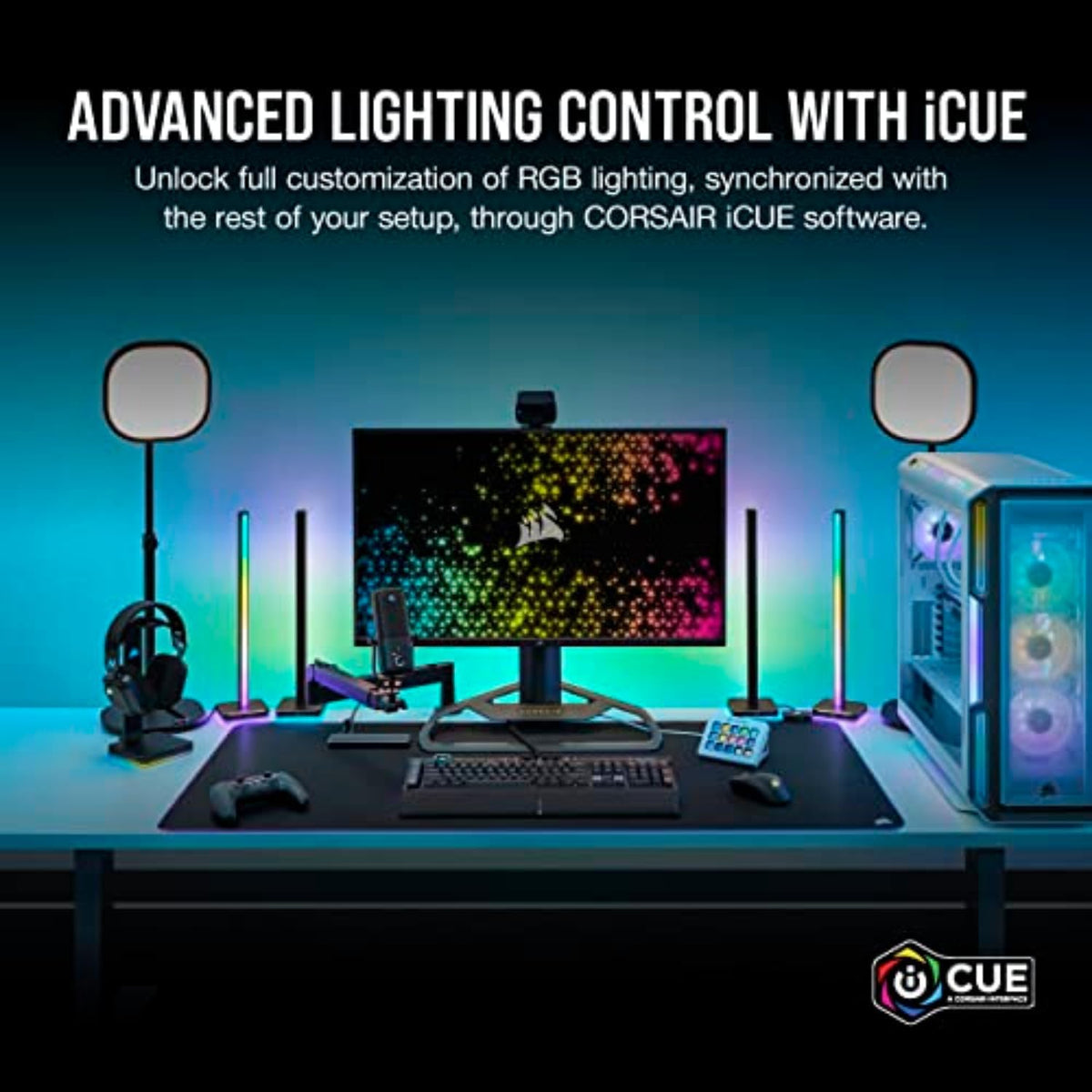 Corsair MM700 RGB Extended 3XL Cloth Gaming Mouse Pad/Desk Mat – Black