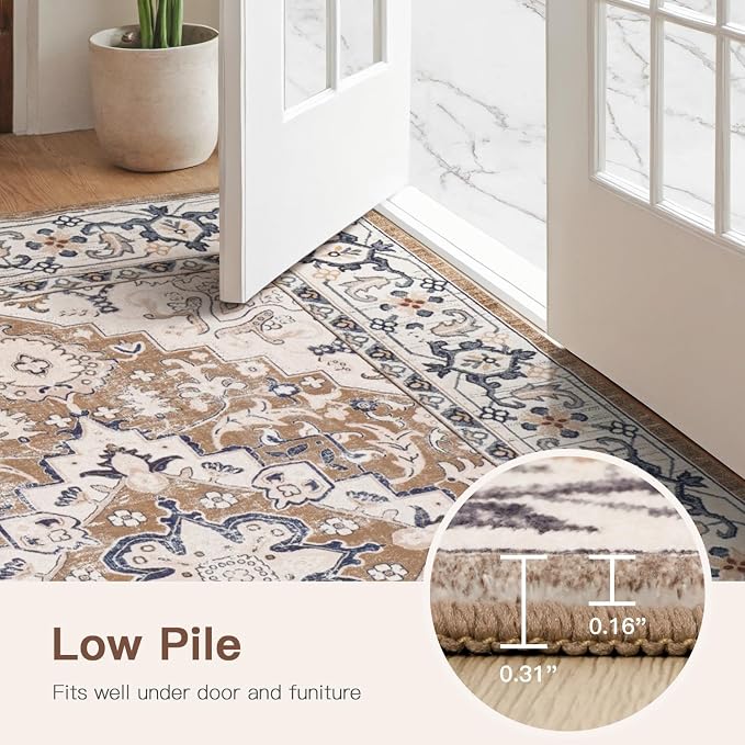 Lofus 4x6 Area Rugs for Living Room, Washable Area Rug, Rugs for Bedroom